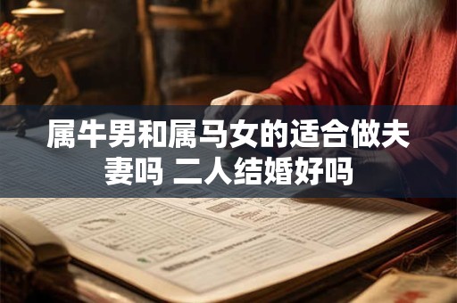 属牛男和属马女的适合做夫妻吗 二人结婚好吗