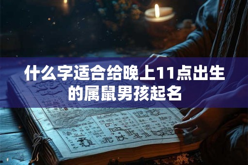什么字适合给晚上11点出生的属鼠男孩起名