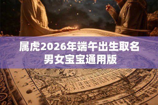 属虎2026年端午出生取名 男女宝宝通用版