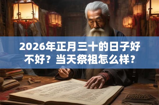2026年正月三十的日子好不好？当天祭祖怎么样？