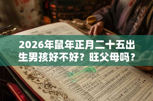 2026年鼠年正月二十五出生男孩好不好？旺父母吗？