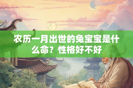 农历一月出世的兔宝宝是什么命？性格好不好