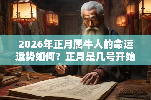 2026年正月属牛人的命运运势如何？正月是几号开始？