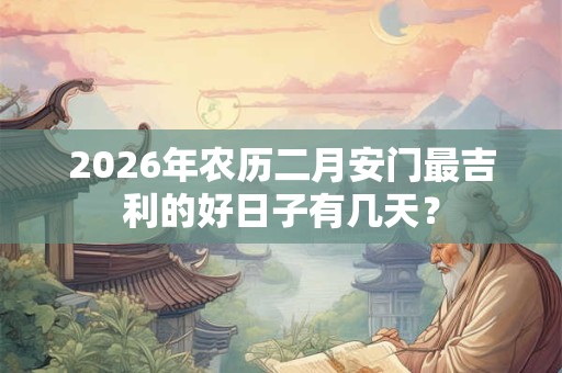 2026年农历二月安门最吉利的好日子有几天？