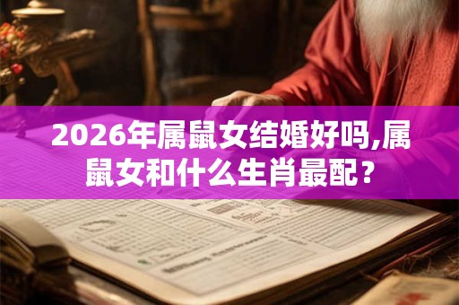 2026年属鼠女结婚好吗,属鼠女和什么生肖最配？