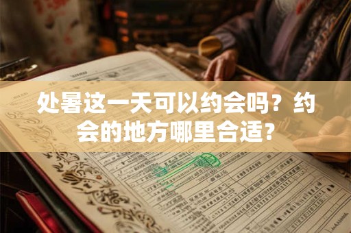 处暑这一天可以约会吗？约会的地方哪里合适？