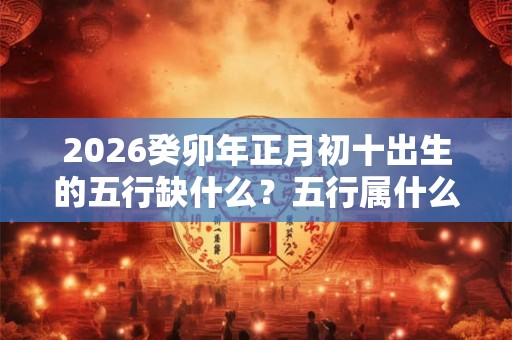 2026癸卯年正月初十出生的五行缺什么？五行属什么