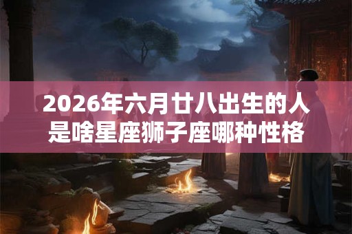 2026年六月廿八出生的人是啥星座狮子座哪种性格