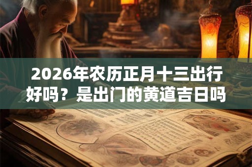 2026年农历正月十三出行好吗？是出门的黄道吉日吗