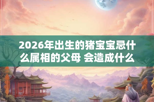 2026年出生的猪宝宝忌什么属相的父母 会造成什么影响