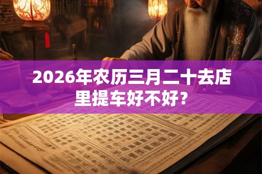 2026年农历三月二十去店里提车好不好？