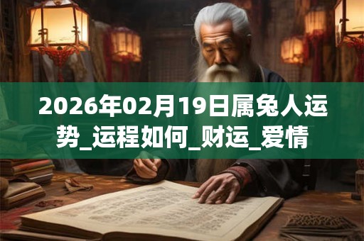 2026年02月19日属兔人运势_运程如何_财运_爱情 2026年02月19日属兔人运势_运程如何_财运_爱情