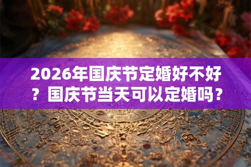 2026年国庆节定婚好不好？国庆节当天可以定婚吗？