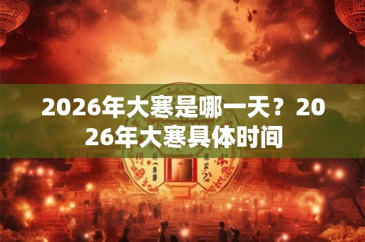 2026年大寒是哪一天？2026年大寒具体时间