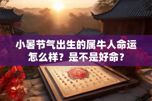 小暑节气出生的属牛人命运怎么样？是不是好命？