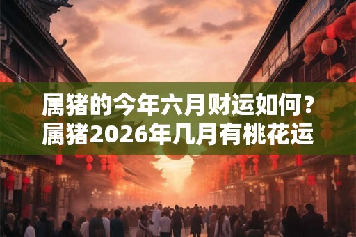 属猪的今年六月财运如何?属猪2026年几月有桃花运? 属猪的今年六月财运如何?属猪2026年几月有桃花运?