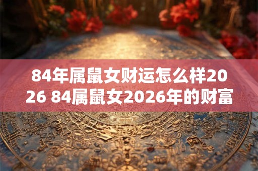 84年属鼠女财运怎么样2026 84属鼠女2026年的财富状况如何