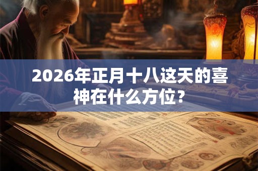 2026年正月十八这天的喜神在什么方位? 2026年正月十八这天的喜神在什么方位?