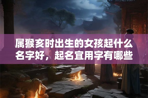 属猴亥时出生的女孩起什么名字好，起名宜用字有哪些