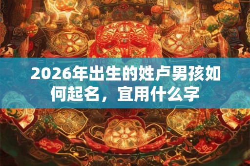 2026年出生的姓卢男孩如何起名,宜用什么字 2026年出生的姓卢男孩如何起名,宜用什么字