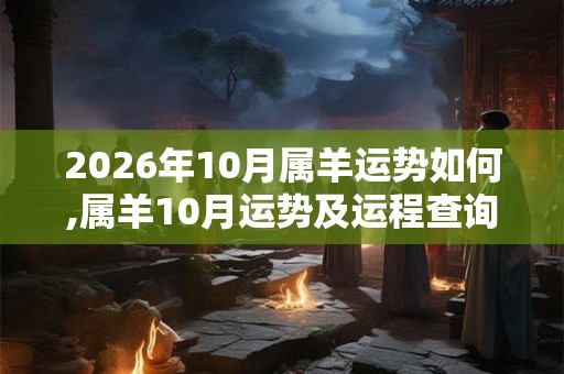 2026年10月属羊运势如何,属羊10月运势及运程查询