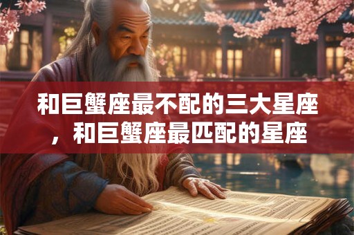 和巨蟹座最不配的三大星座,和巨蟹座最匹配的星座 和巨蟹座最不配的三大星座,和巨蟹座最匹配的星座