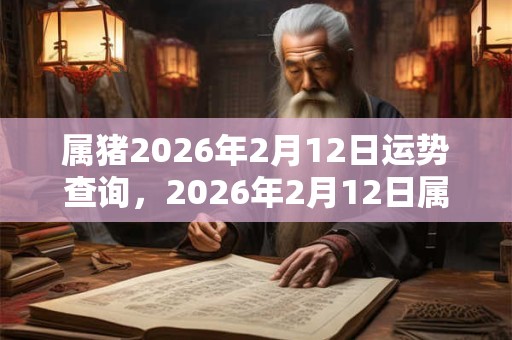 属猪2026年2月12日运势查询,2026年2月12日属猪运气详解 属猪2026年2月12日运势查询,2026年2月12日属猪运气详解
