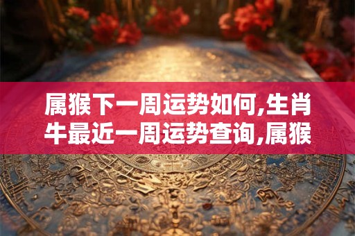 属猴下一周运势如何,生肖牛最近一周运势查询,属猴人下周运势早知道