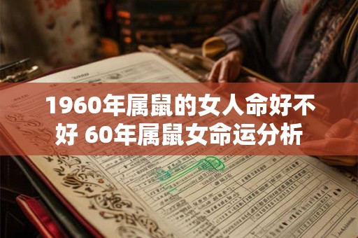 1960年属鼠的女人命好不好 60年属鼠女命运分析
