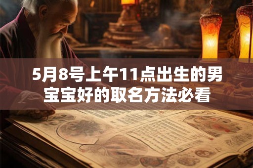 5月8号上午11点出生的男宝宝好的取名方法必看