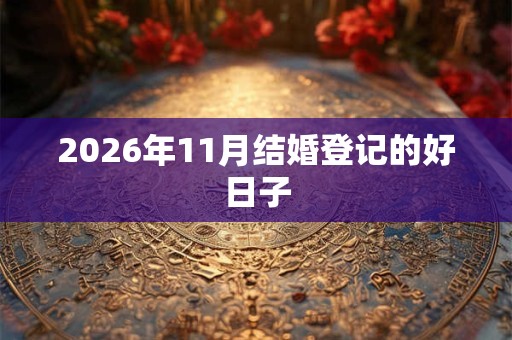 2026年11月结婚登记的好日子