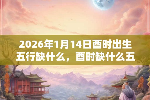 2026年1月14日酉时出生五行缺什么，酉时缺什么五行