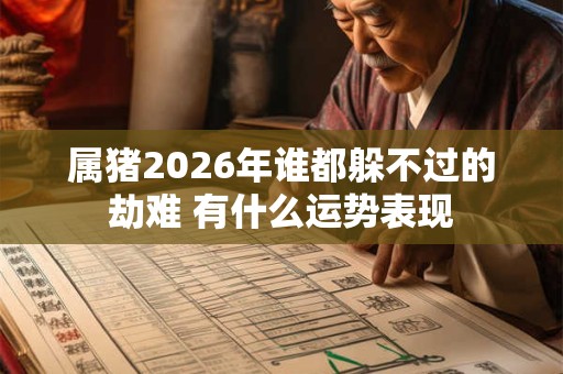 属猪2026年谁都躲不过的劫难 有什么运势表现 属猪2026年谁都躲不过的劫难 有什么运势表现