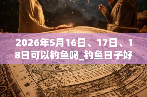 2026年5月16日、17日、18日可以钓鱼吗_钓鱼日子好吗