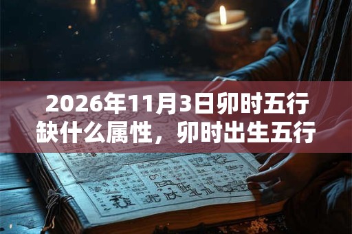 2026年11月3日卯时五行缺什么属性,卯时出生五行缺什么 2026年11月3日卯时五行缺什么属性,卯时出生五行缺什么