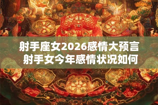 射手座女2026感情大预言 射手女今年感情状况如何