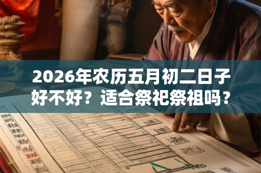2026年农历五月初二日子好不好?适合祭祀祭祖吗? 2026年农历五月初二日子好不好?适合祭祀祭祖吗?