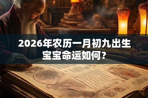 2026年农历一月初九出生宝宝命运如何？