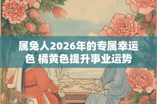 属兔人2026年的专属幸运色 橘黄色提升事业运势