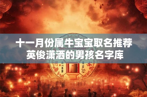 十一月份属牛宝宝取名推荐 英俊潇洒的男孩名字库