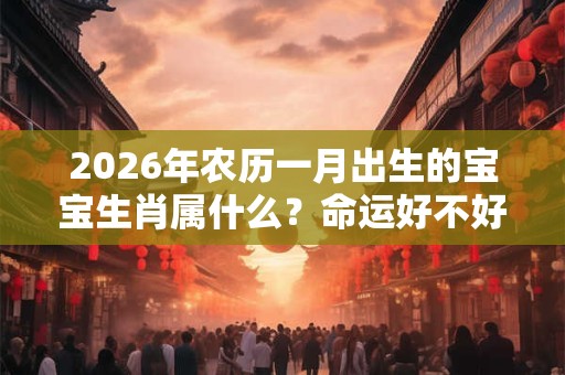 2026年农历一月出生的宝宝生肖属什么？命运好不好？