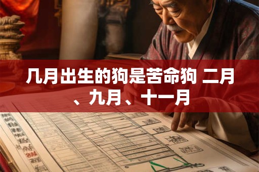 几月出生的狗是苦命狗 二月、九月、十一月