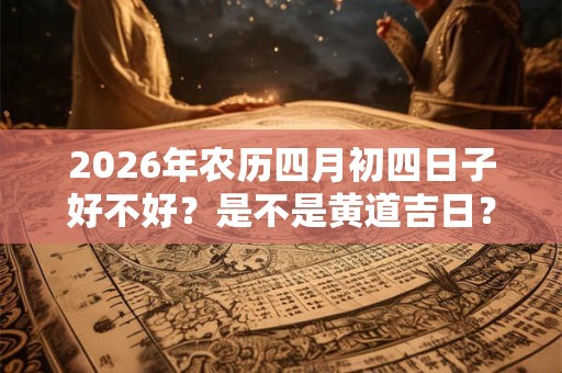 2026年农历四月初四日子好不好？是不是黄道吉日？