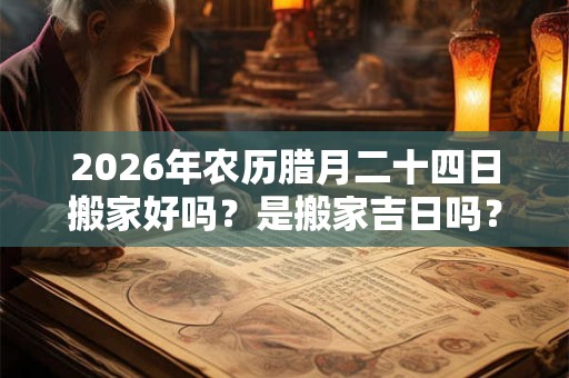 2026年农历腊月二十四日搬家好吗？是搬家吉日吗？