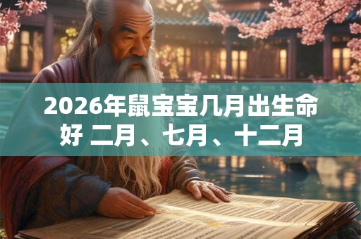 2026年鼠宝宝几月出生命好 二月、七月、十二月 2026年鼠宝宝几月出生命好 二月、七月、十二月