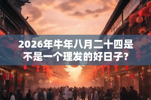 2026年牛年八月二十四是不是一个理发的好日子？