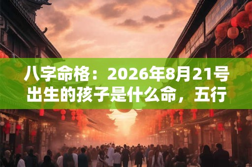 八字命格：2026年8月21号出生的孩子是什么命，五行缺什么