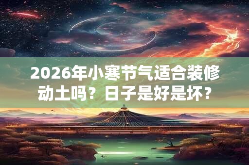 2026年小寒节气适合装修动土吗？日子是好是坏？