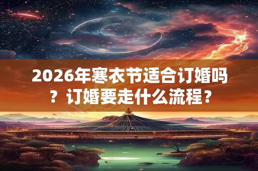2026年寒衣节适合订婚吗？订婚要走什么流程？