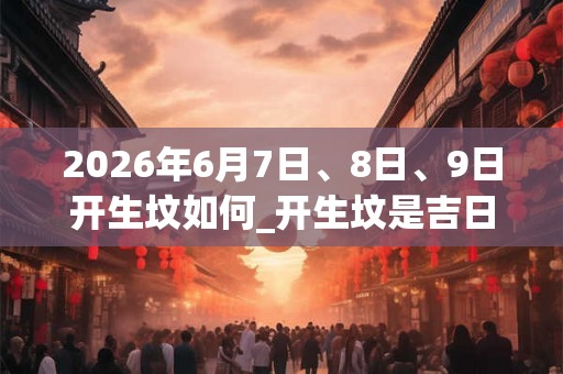2026年6月7日、8日、9日开生坟如何_开生坟是吉日吗
